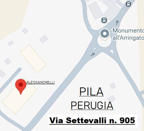  PERUGIA  via Settevalli n. 905  ATELIER ALESSANDRELLI ABITI DA SPOSA