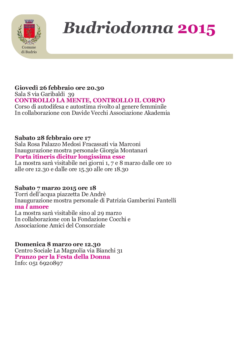 Pubblicazioni su Luana Rondelli