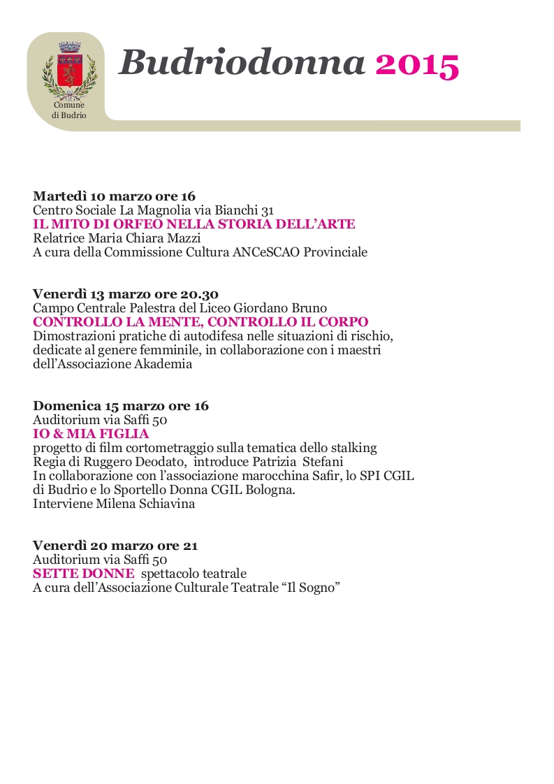 Pubblicazioni su Luana Rondelli