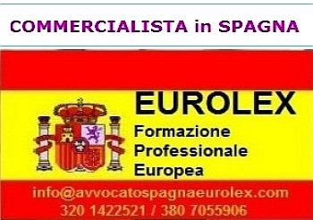  Entra nel sito di EUROLEX  
per DIVENTARE COMMERCIALISTA in SPAGNA