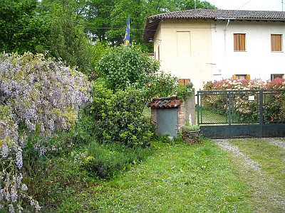 L'ingresso del B&B a Passariano