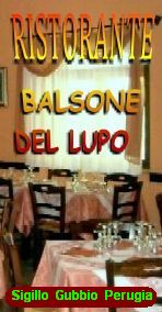  RISTORANTE PIZZERIA BALSONE GUBBIO GUALDO  