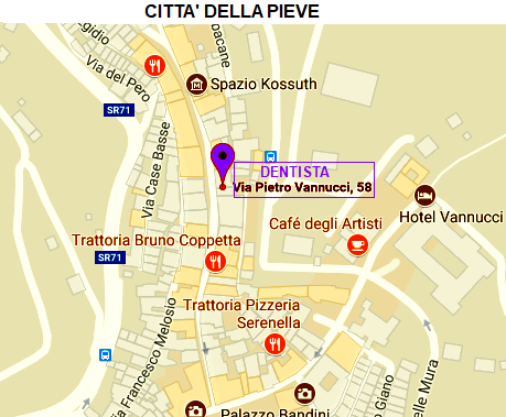 DENTISTA A CITTA' DELLA PIEVE via Vannucci, 58