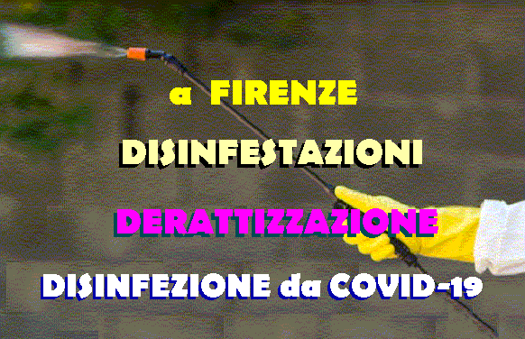 SANIFICAZIONE DA CORONAVIRUS COVID-19 a FIRENZE e PROVINCIA