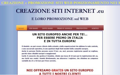 www.miositoweb.eu - 
WEBMASTER offre GRATIS siti web europei 