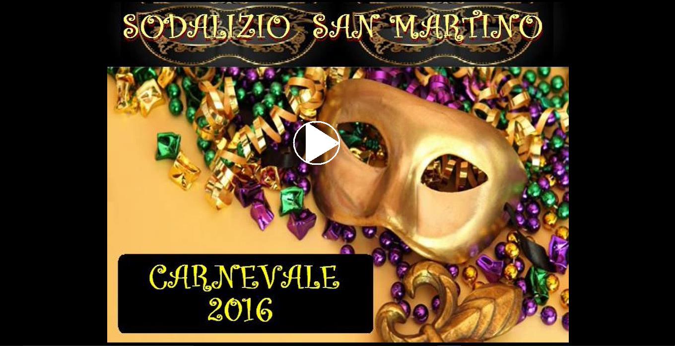 GIOVEDI GRASSO 2016 AL SODALIZIO SAN MARTINO