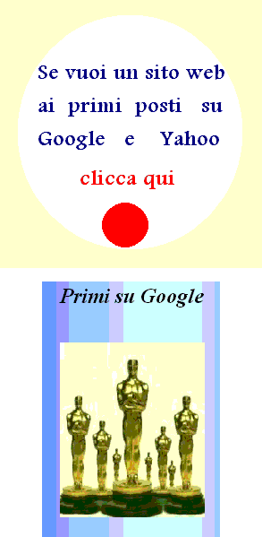  Sito web primo su Google e Yahoo 