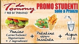 PROMOZIONI PER STUDENTI e TESSERA FEDELT DA TOMMY