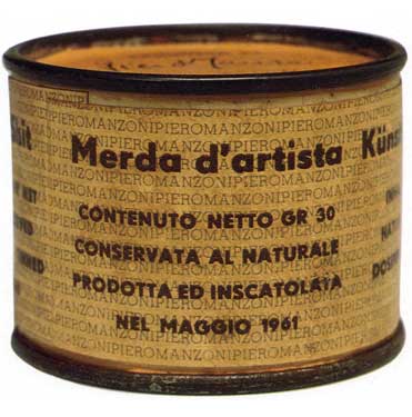 Merda d'artista di Piero Manzoni