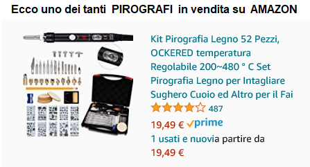 Pirografo economico in vendita su AMAZON