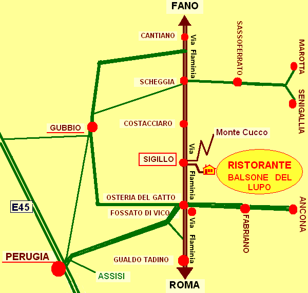  GUALDO TADINO - SIGILLO - SCHEGGIA - GUBBIO - PERUGIA