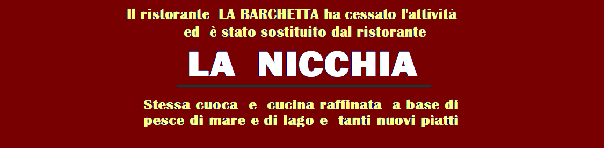 Ristorante LA NICCHIA A PASSIGNANO SUL TRASIMENO - PERUGIA